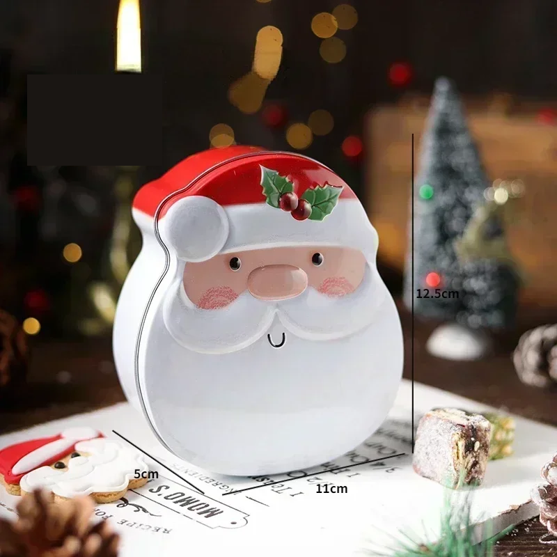 Christmas Gingerbread Iron Candy Boxes – Festive Holiday Storage Tins for Sweets, Gifts & Home Décor, Perfect for Xmas Parties, New Year & Navidad