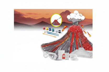 Volcano Eruption Science Kit - DIY Painting and Experiment Toy for Kids Educational Learning and Creative Birthday Gift Activities