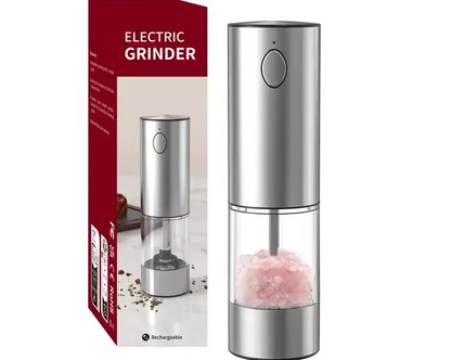 USB Electric Salt and Pepper Grinder – Rechargeable Adjustable Spice Mill Set with Large Capacity for Everyday Cooking