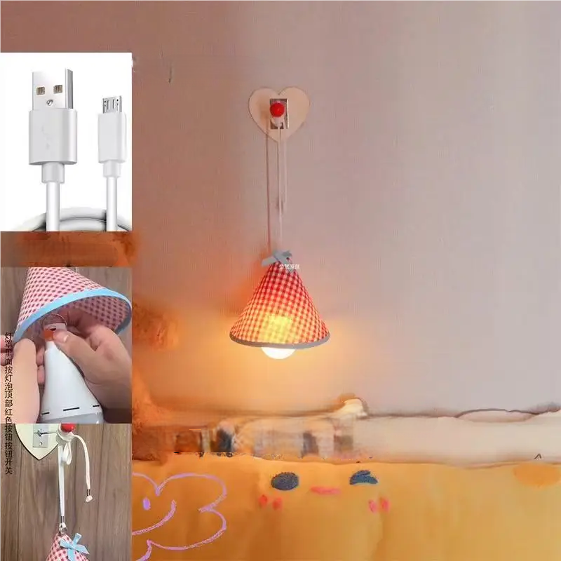Warm Glow Wall Night Light – Cute Remote-Control Hanging Lamp for Bedroom Ambience and Cozy Decorative Lighting