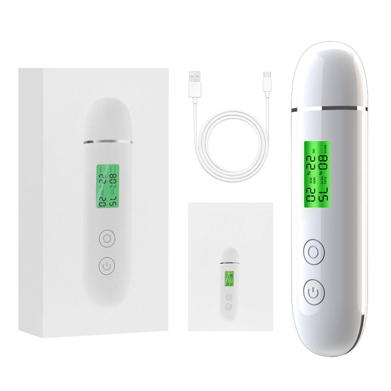Skin Moisture Oil Analyzer Tester – Digital Face Skin Age Detection Meter with Fluorescent Agent Detection