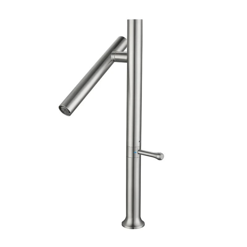 Stainless Steel Kitchen Faucet – Folding 360° Rotating Hot and Cold Mixer Tap with Ceramic Valve for Modern Sink Upgrades