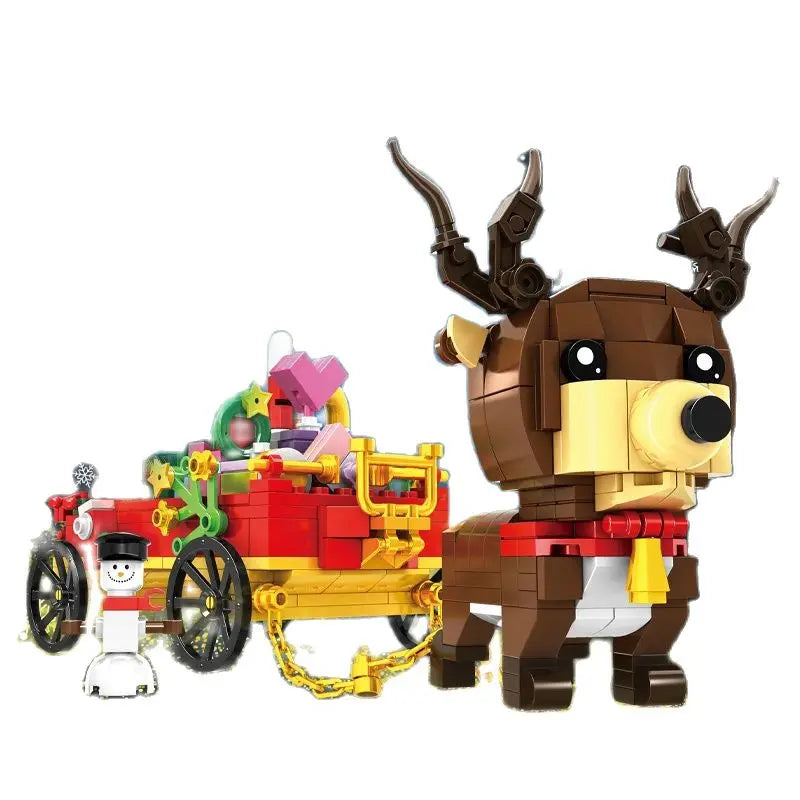 Winter Village Christmas House Building Blocks – Creative ART House Model Set for Kids, DIY Bricks Christmas Gift & Holiday Display