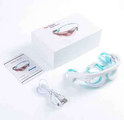 LED Photo Rejuvenation Eye & Face Mask Set – Multi-Functional Eye Wave Massager with Vibration Therapy for Skincare, Relaxation & Beauty Routines