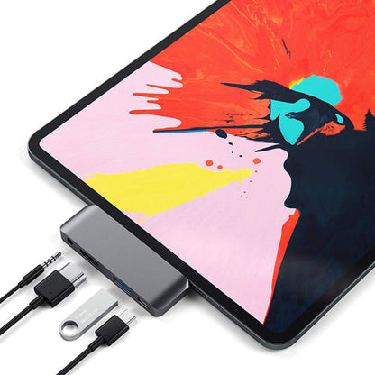 USB-C Hub Docking Station – 4-in-1 High-Definition Type-C Adapter for iPad, Phones, Computers and Game Consoles with Versatile Connectivity