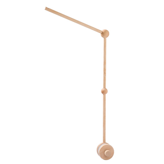 Wooden Crib Mobile Holder - Baby Bed Bell Bracket for Hanging Nursery Mobiles, Rattles and Decorative Accessories