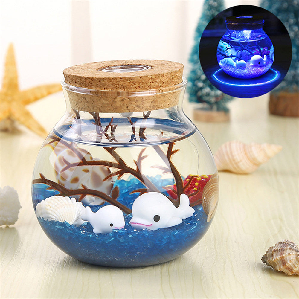 RGB Ecological Bottle Lamp – Luminous Micro-Landscape Night Light for Kids’ Bedrooms & Unique Christmas Gift Ideas