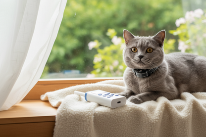 No-Shock Cat Training Collar – Remote-Controlled Anti-Meowing Collar for Gentle Behavior Guidance and Convenient Indoor Pet Training