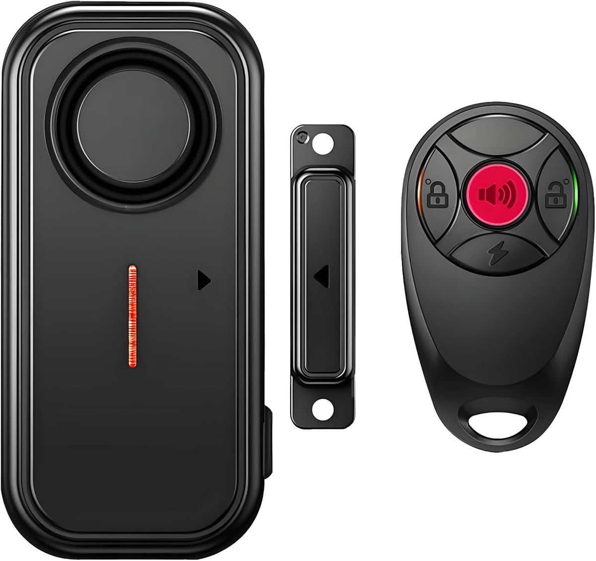 Wireless Door & Window Alarm Sensor – Remote Controlled Security Device with Magnetic Alert for Home Protection