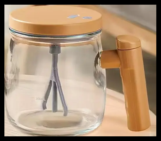 Portable Electric Self-Stirring Coffee Mug – 400ml High-Speed Glass Mixer for Juices, Protein Shakes, Milk & Home Office Drinks