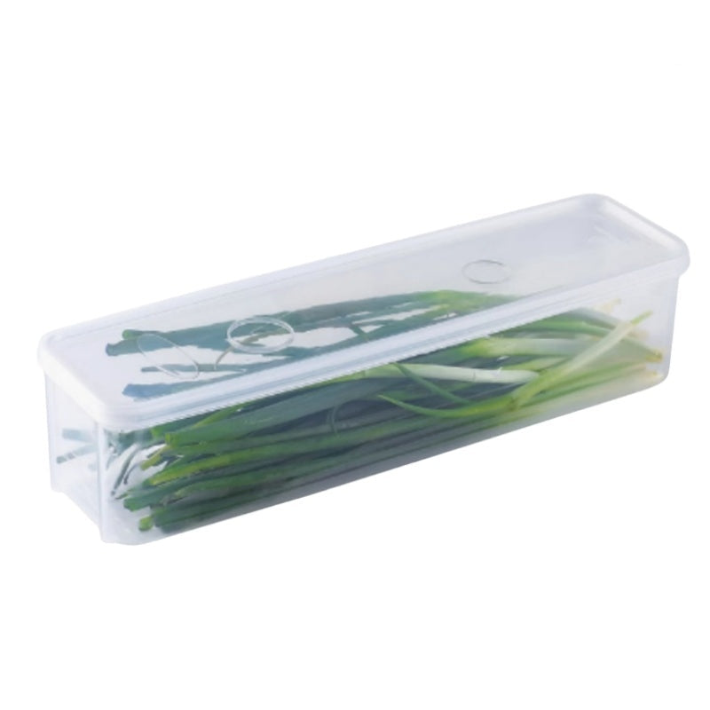 Refrigerator Storage Containers – Sealed Plastic Fresh-Keeping Boxes with Lids for Eggs, Noodles, Scallions, Cilantro and Organized Kitchen Storage