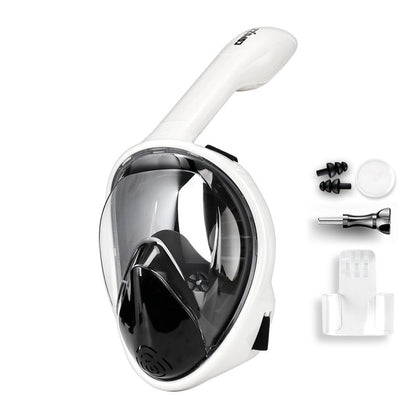 Full Face Snorkeling & Diving Mask – Anti-Fog Scuba Goggles with Wide View, Leak-Proof Design for Adult Swimming, Snorkel & Underwater Exploration