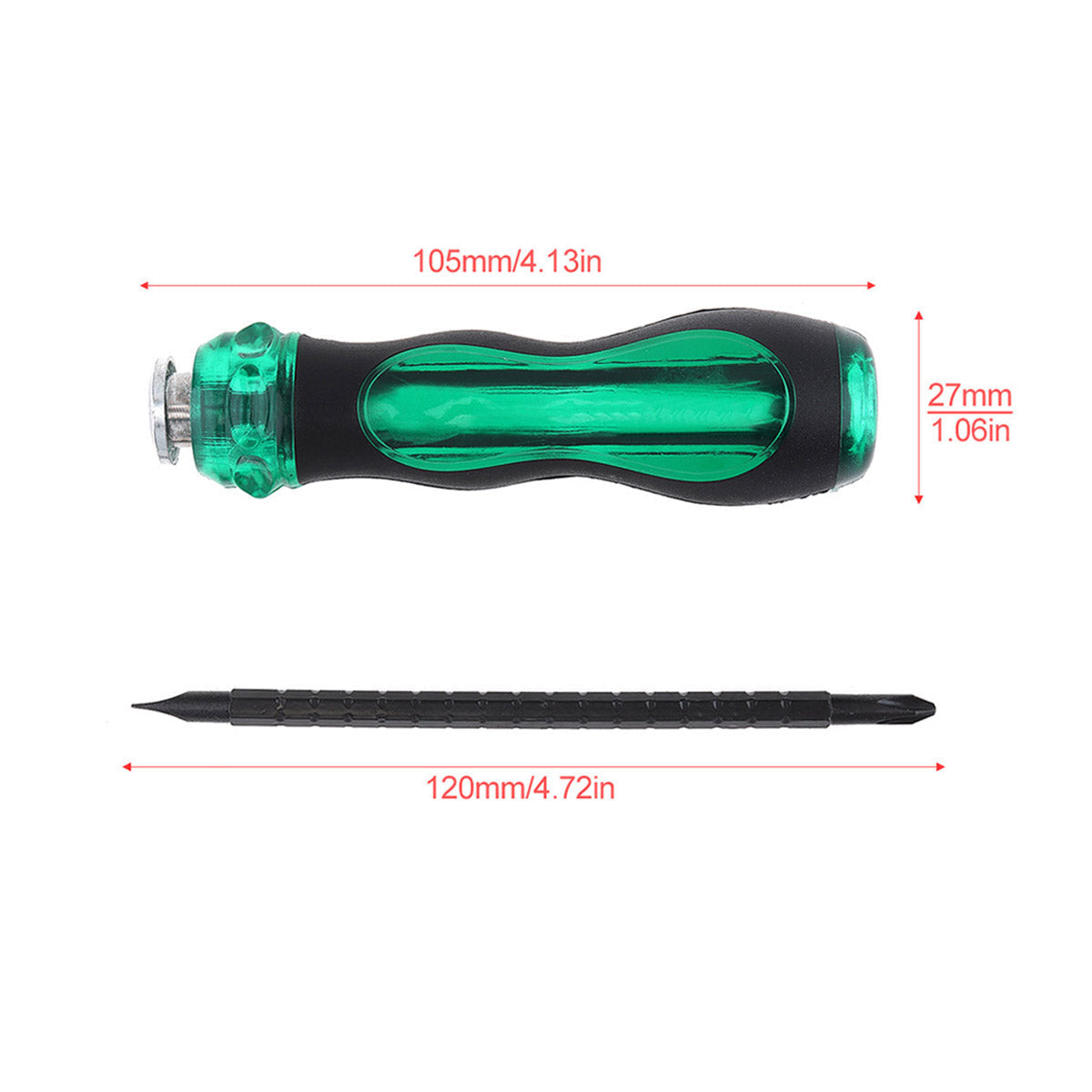 Magnetic Telescopic Screwdriver Set-Dual End Repair Tool Kit for Home Maintenance Electronics and DIY Projects