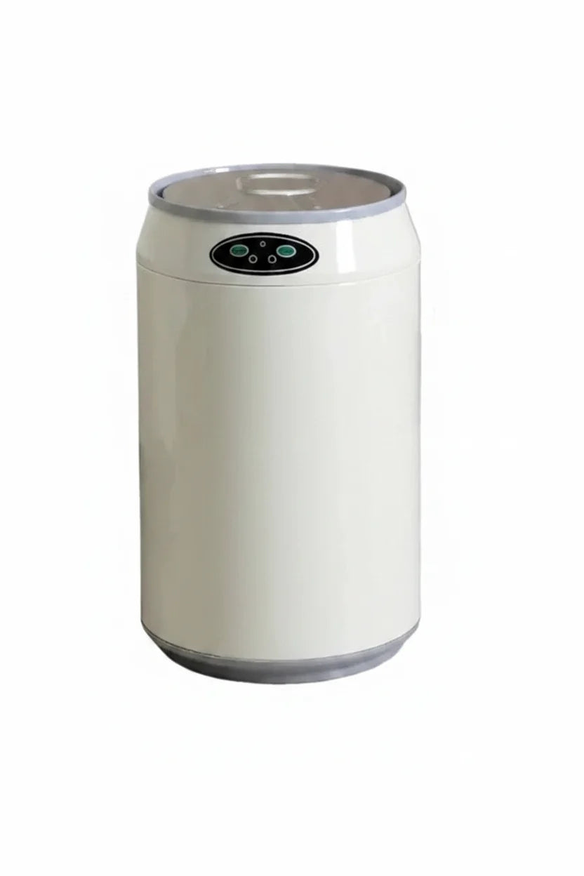 Automatic Round Waste Bin – Modern Hands-Free Trash Can with Lid for Bathroom, Bedroom, Kitchen and Stylish Home Organization