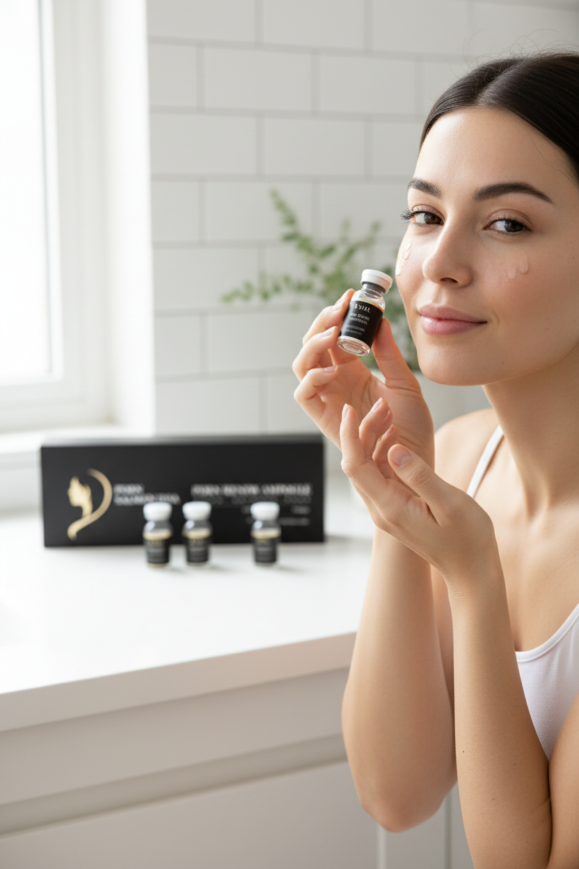 Korean PDRN Hyaluronic Acid Serum – Daily Hydrating Facial Essence for Smooth, Soft-Looking Skin Texture and Lightweight K-Beauty Moisture Care