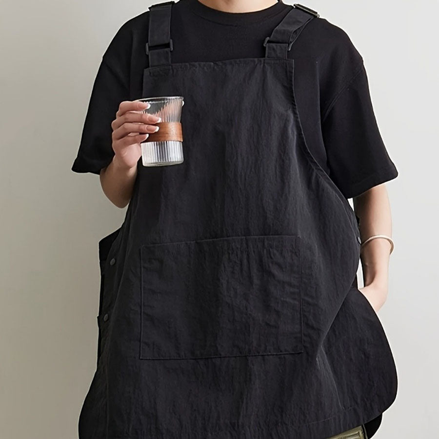 Japanese Waterproof Barber & Café Apron – Durable Unisex Outdoor Workwear for Baristas, Catering, Kitchen Cooking & Professional Grooming