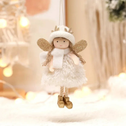 Christmas Angel Doll Tree Hanging Decor – Cute Ornaments for Xmas Trees, New Year Decorations, Holiday Parties, and Festive Home Styling