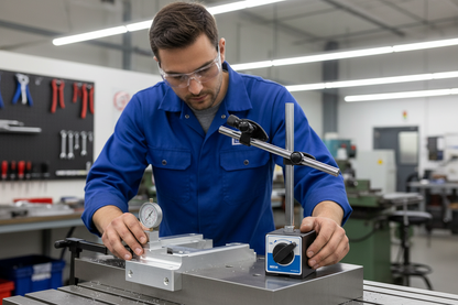 Magnetic Dial Indicator Stand – 60kgf/80kgf Universal Adjustable Base with Three-Joint Arm for Precision Gauge Positioning and Measurement