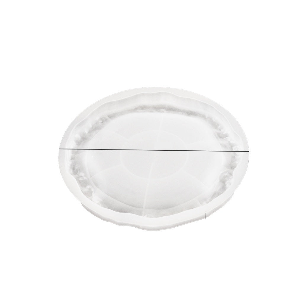DIY Silicone Rock Storage Tray Mold – Durable Gypsum Mold for Cement, Epoxy Resin Coaster & Home Decoration Craft Projects