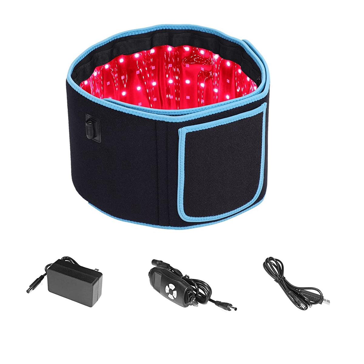 Red and Infrared Light Therapy Belt – 660NM and 850NM LED Wrap for Waist, Face and Body Beauty, Relaxation and Home Wellness Routines