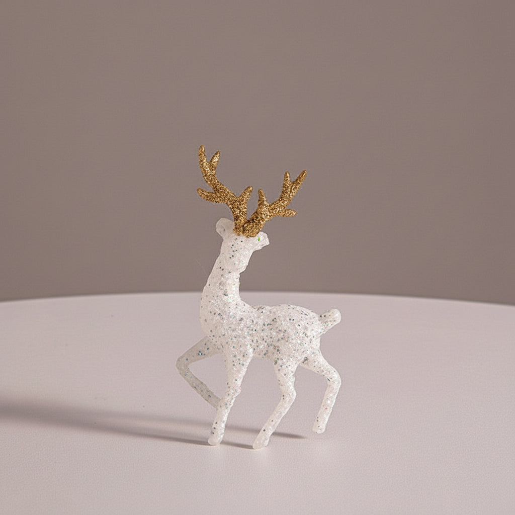 Cute Elk & Snow House Christmas Ornaments – Glowing Holiday Tree Decorations for New Year Atmosphere, Xmas Gifts & Seasonal Displays