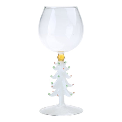 Christmas Tree Drinking Glass – 3D Double-Layer Wine and Water Goblet with Internal Holiday Figurine, Creative Festive Cup Gift Idea