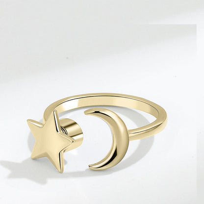 Anti-Stress Sunflower Spinner Ring – Stainless Steel Anxiety Fidget Jewelry for Women with Rotating Sun Star Design Christmas Gift.