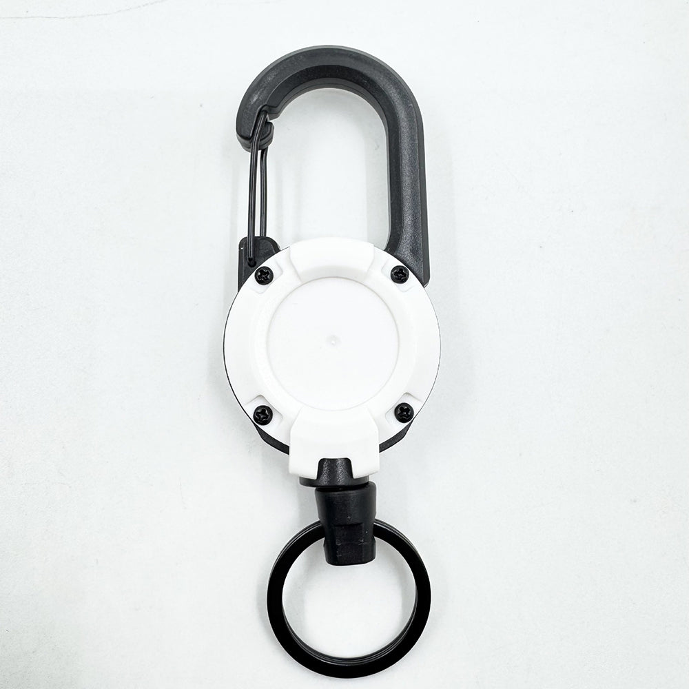 Retractable Wire Rope Keychain Holder – Anti-Theft Elastic Carabiner Hook for Backpack, Keys & Outdoor Travel Use