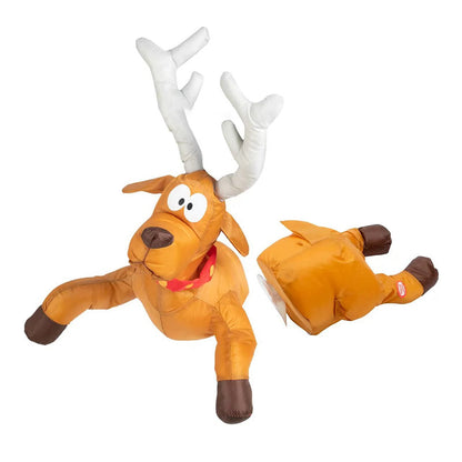 Crashing Santa Animated Window Display – 3D Funny Christmas Home Decoration with Santa or Reindeer Design, Perfect for New Year Parties
