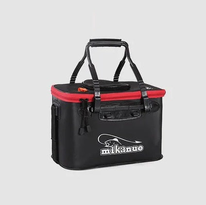 Portable EVA Folding Live Fish Bucket – Thickened Fishing Water Tank with Carry Handles, Outdoor Live Fish Storage Box for Anglers, Durable Fishing Gear