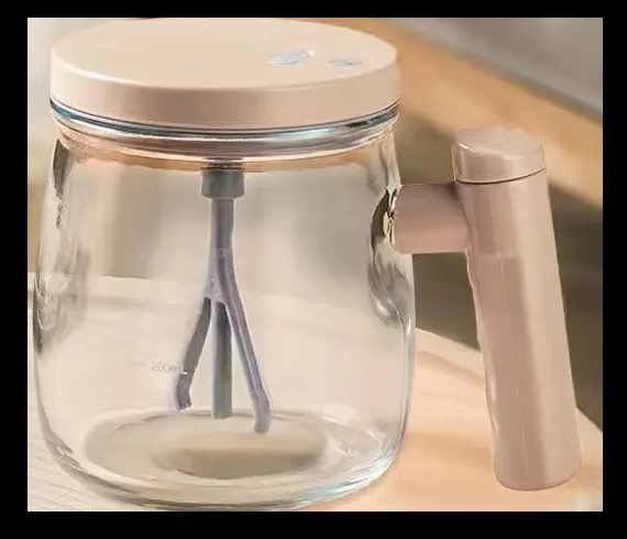 Portable Electric Self-Stirring Coffee Mug – 400ml High-Speed Glass Mixer for Juices, Protein Shakes, Milk & Home Office Drinks