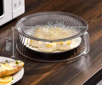 Microwave Splash-Proof Bowl Cover – Heat-Resistant Food-Grade Lid for Safe, Clean, and Mess-Free Reheating