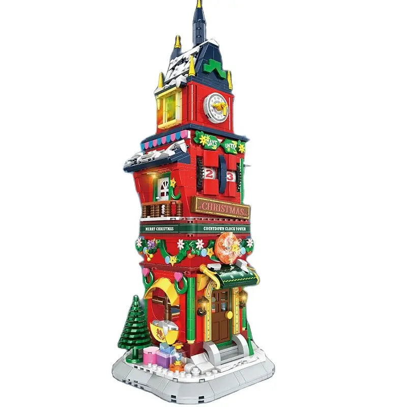 Winter Village Christmas House Building Blocks – Creative ART House Model Set for Kids, DIY Bricks Christmas Gift & Holiday Display