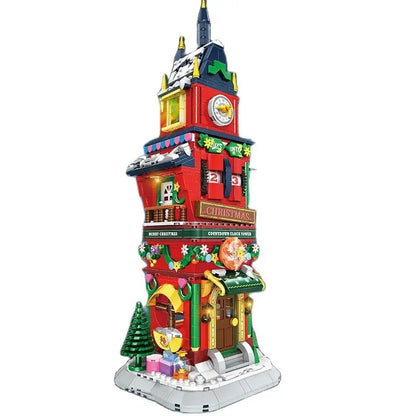 Winter Village Christmas House Building Blocks – Creative ART House Model Set for Kids, DIY Bricks Christmas Gift & Holiday Display