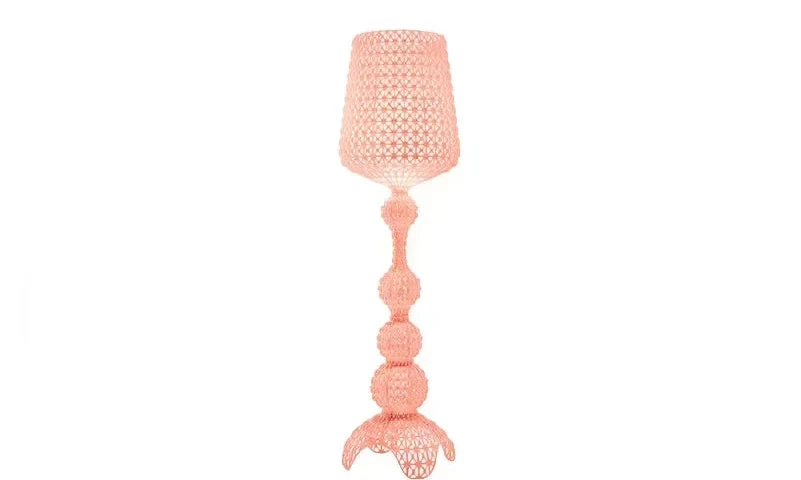 Italian Acrylic Floor Lamp – Designer Hollow Goblet LED Standing Light for Living Room, Bedroom and Luxury Interior Decor