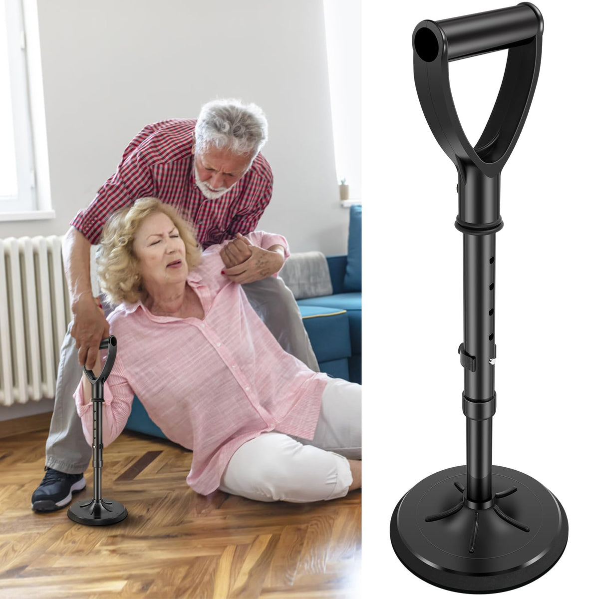 Adjustable Standing Aid – Non-Slip Mobility Support Device for Elderly Users, Helping with Safer Sit-to-Stand Movement and Convenient Daily Living Assistance