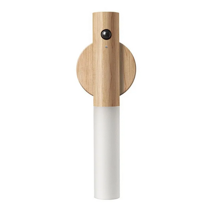Rechargeable Wooden Motion Sensor Wall Light – Wireless USB LED Night Lamp for Hallways, Bedrooms, Stairs and Convenient Hands-Free Illumination