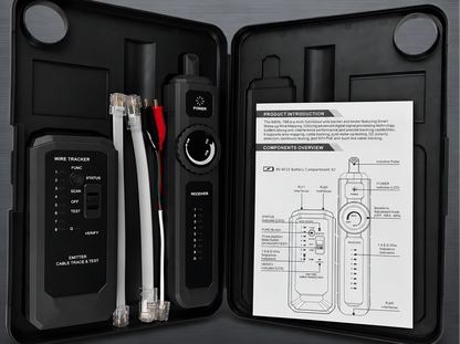 Anti-Burn Wire Tracker – RJ45 RJ11 Network Cable Tester and Line Locator for CAT5 CAT6 LAN and Telephone Repair Troubleshooting