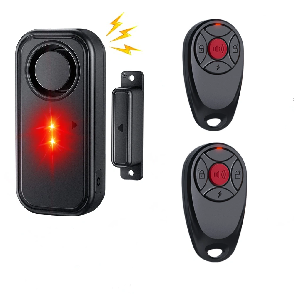 Wireless Door & Window Alarm Sensor – Remote Controlled Security Device with Magnetic Alert for Home Protection