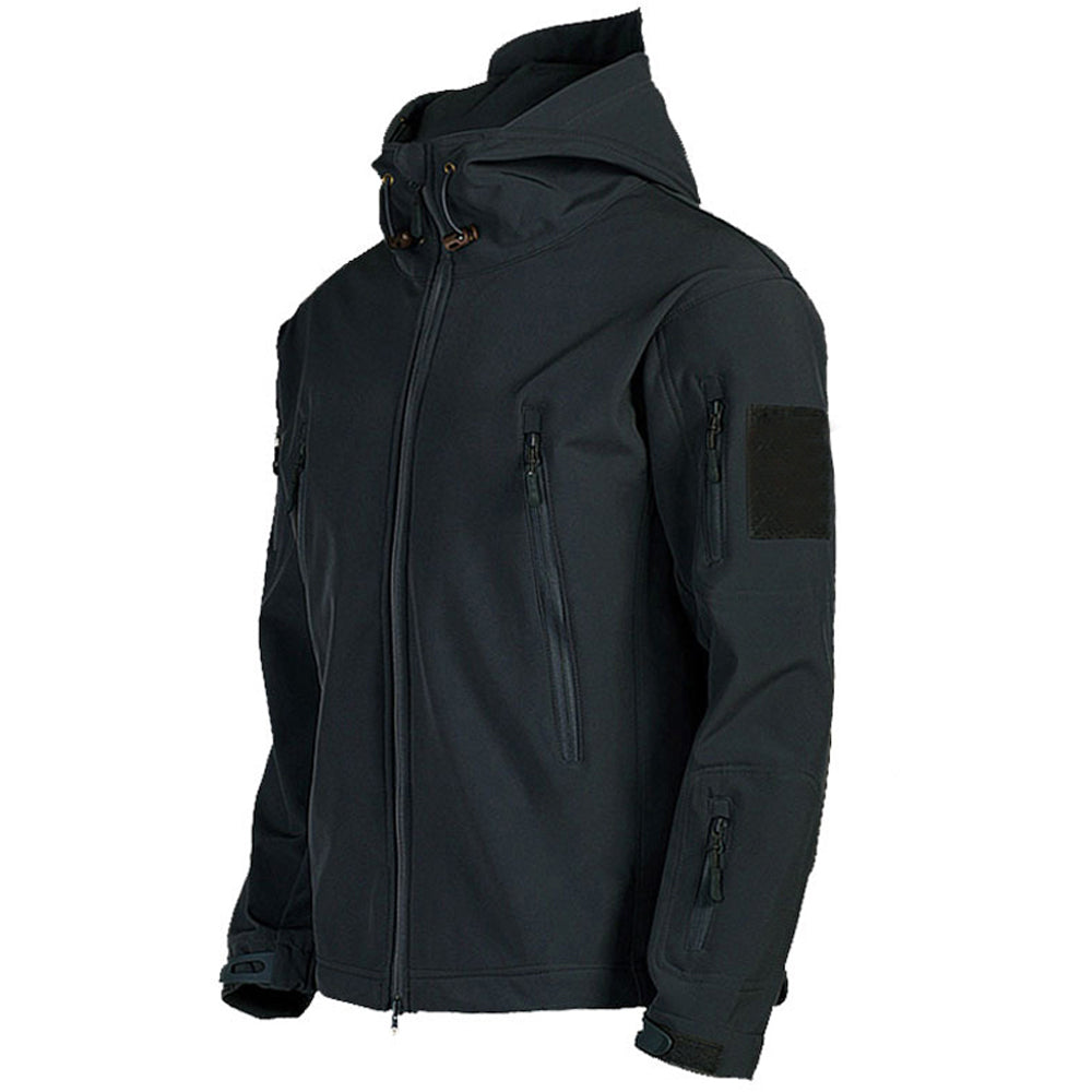 Tactical Soft Shell Jacket-Waterproof Windproof Military Coat for Hiking Training Outdoor Work and Adventure Travel