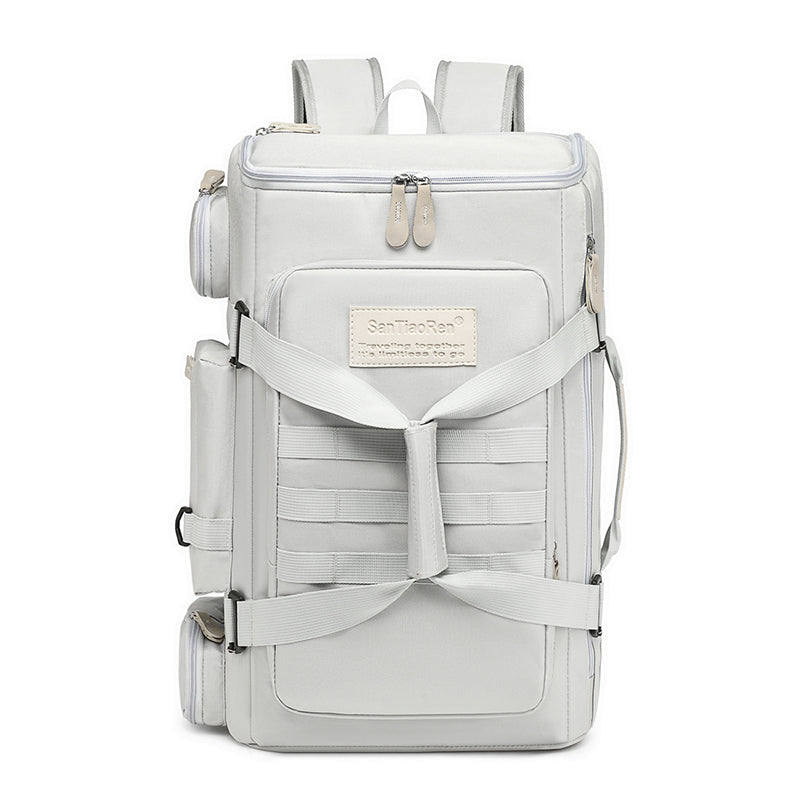 Multi-Compartment Travel & Business Backpack – Large-Capacity Bag with Wet/Dry Separation, USB Port, and Padded Shoulder Straps
