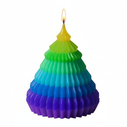 Christmas Tree Silicone Candle Mold – 3D DIY Pinstripe Mold for Handmade Candles, Soaps, Resin Crafts, Holiday Gifts, and Festive Aromatherapy Projects