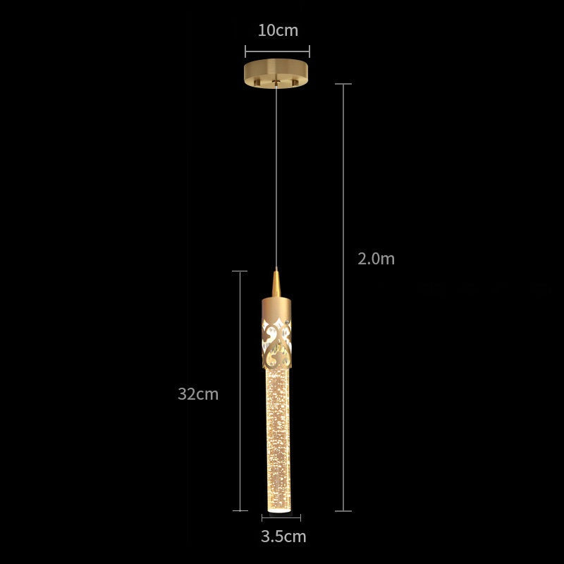 Modern Luxury Crystal Pendant Lamp – Elegant Hanging Ceiling Light for Bedroom, Living Room and Kitchen Decor