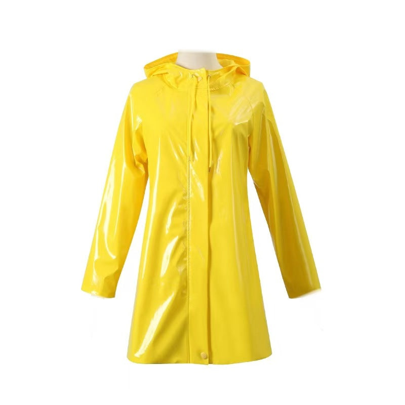 Coraline Yellow Raincoat Cosplay Costume- Wybie Inspired Halloween Trench Coat Outfit for Anime Convention Party Dress Up and Cosplay Events