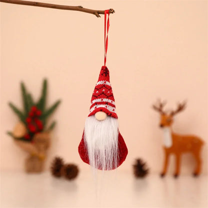 Santa Faceless Gnome Wall Decor – Adorable Hanging Christmas Dwarf Ornament for Xmas Trees, Holiday Dinners, Festive Home Styling, and Cozy Seasonal Atmosphere