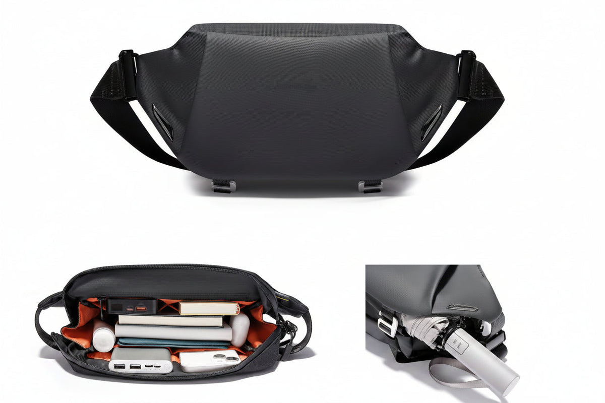 Waterproof Sling Chest Bag – Multi Pocket Crossbody Travel Bag for Daily Commuting, Hiking, Cycling and Outdoor Adventures