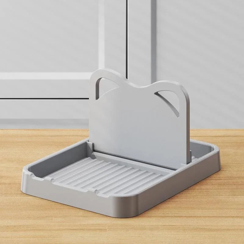 Multifunctional Pot Lid Holder – Kitchen Storage Rack with Spoon Rest for Lids, Spatulas and Soup Spoons, Keeping Counters Organized