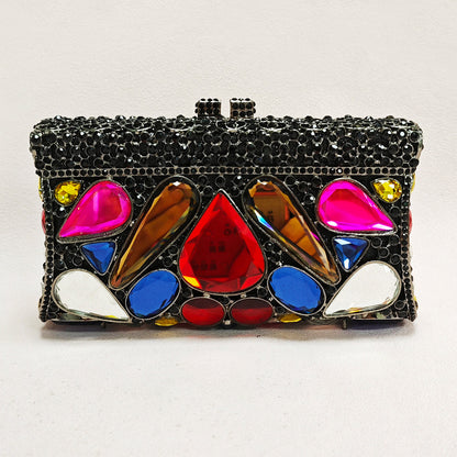 Sparkling Diamond Rhinestone Evening Clutch Bag –  Crystal Handbag for Women, Elegant Formal Dinner Purse for Weddings, Parties & Special Events