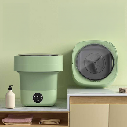 Foldable Mini Washing Machine – Portable Laundry Washer for Socks, Underwear & Travel Needs with 3 Washing Modes and Space-Saving Compact Design