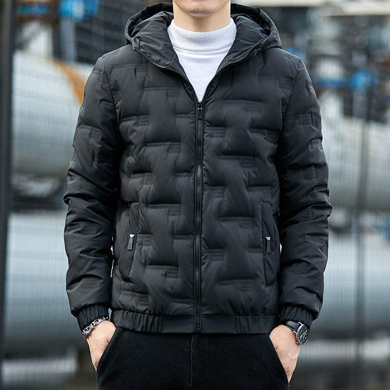 Men’s Lightweight Down Jacket – Thin Yet Warm Short Winter Coat, Trendy 2025 Korean Style Puffer for Casual Fashion and Cold-Weather Streetwear